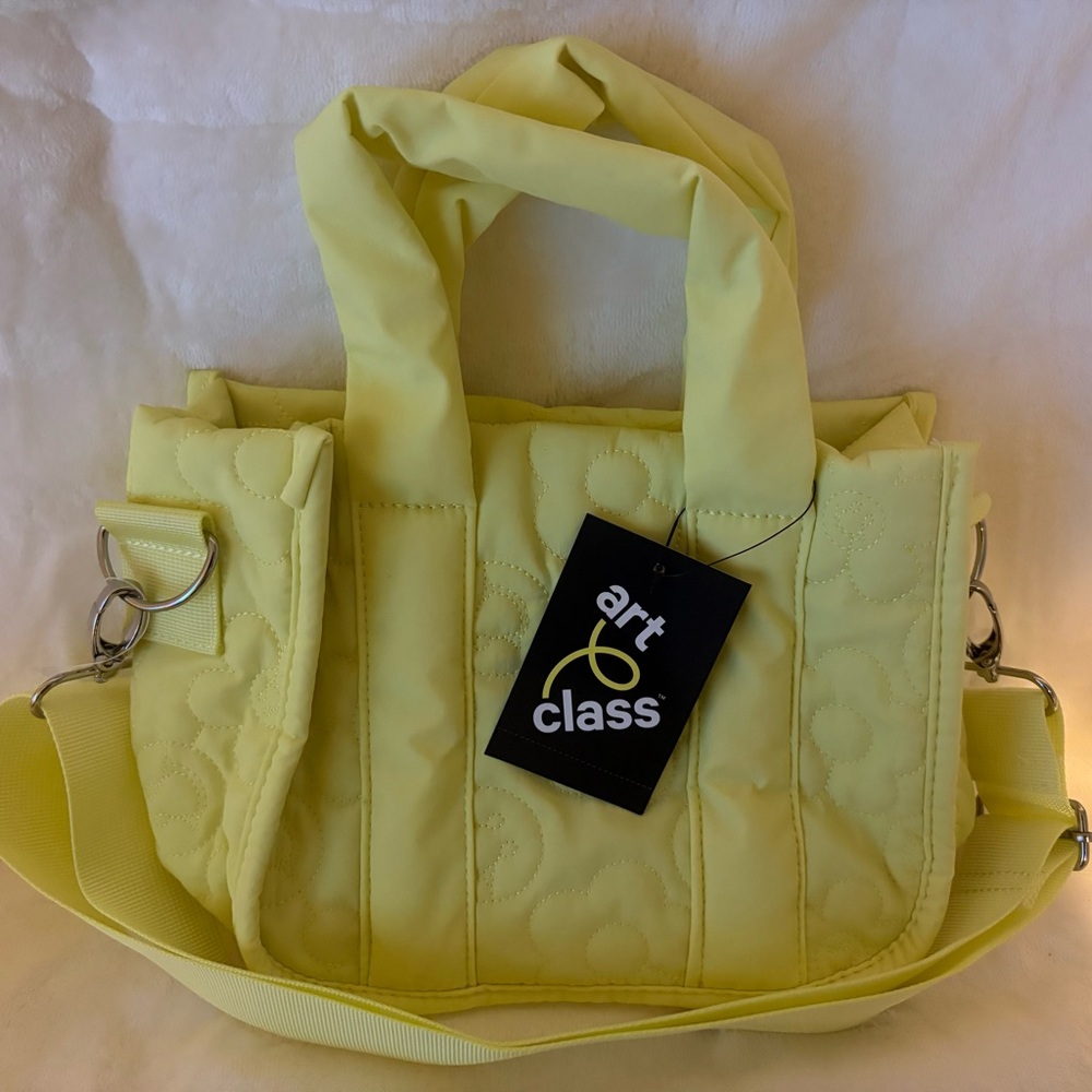 Art Class Lemon Quilted Tote Bag